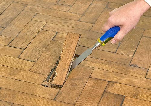 Hardwood flooring repair